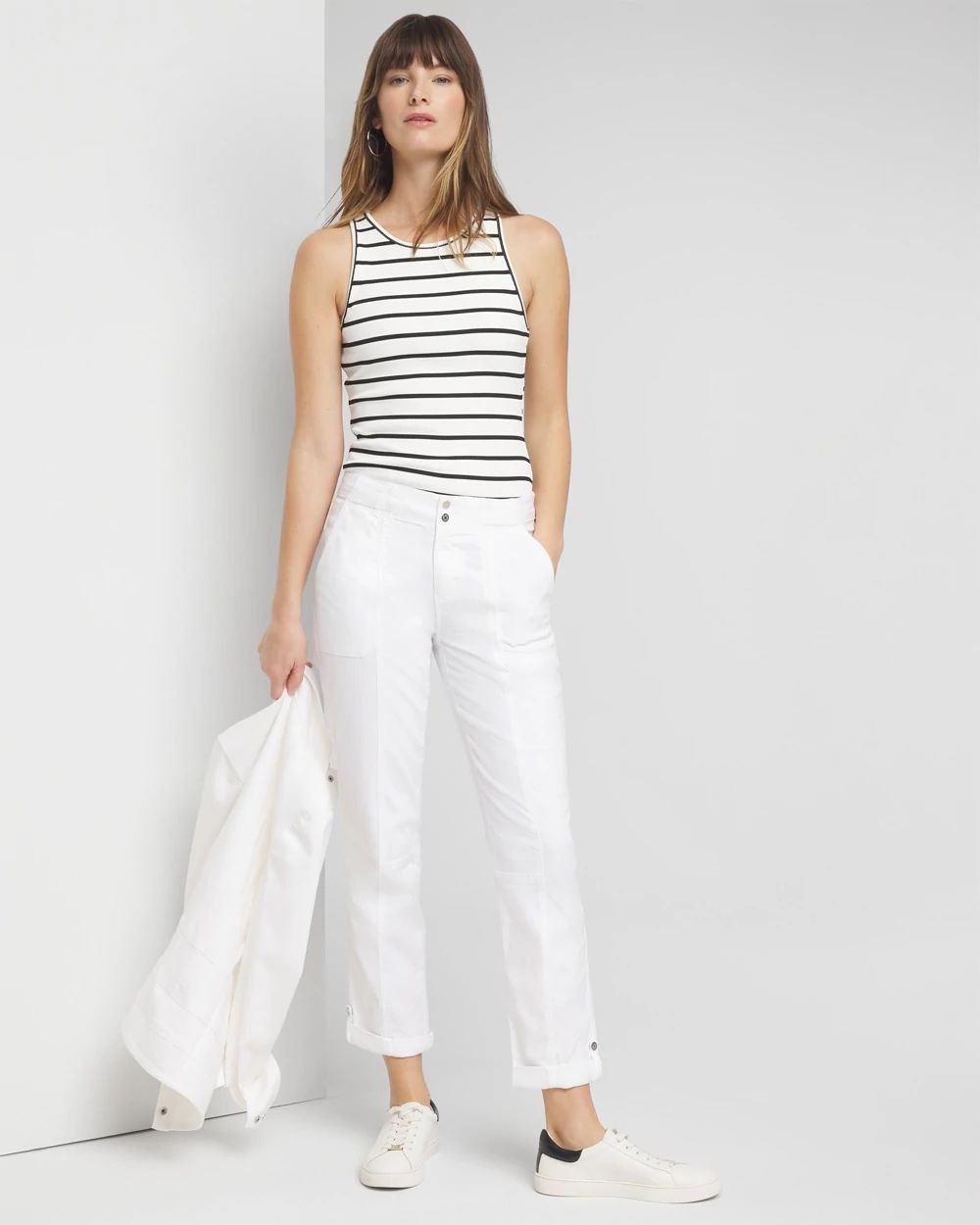Petite Mid-Rise Pret-A-Pedi Crop Pants