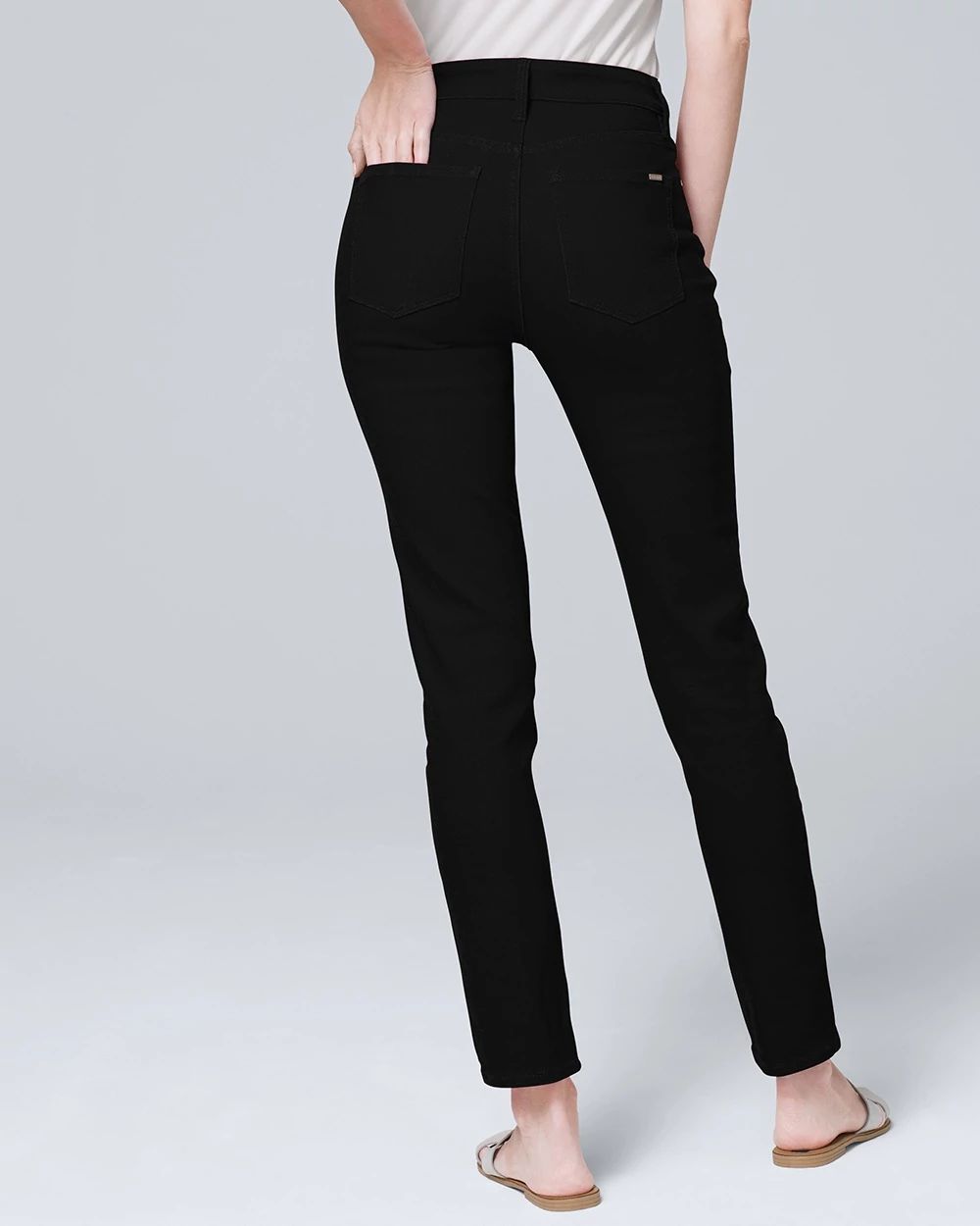 High-Rise Sculpt Straight Crop Jeans